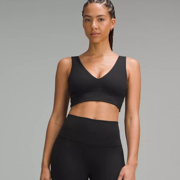 Lululemon Align Black V-neck Bra - Picture 1 of 7